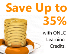 With ONLC Learning Credits save up to 35% on your training needs
