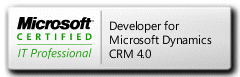 MCITP: Developer for Microsoft Dynamics CRM 4.0