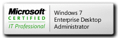 MCITP Windows 7 Enterprise Desktop Administrator certification