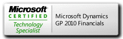 MCTS: Dynamics GP 2010 Financials