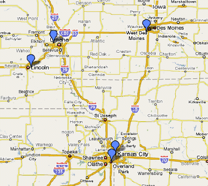Regional map of ONLC Training Centers.