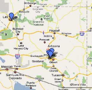 ONLC's training center locations in Arizona