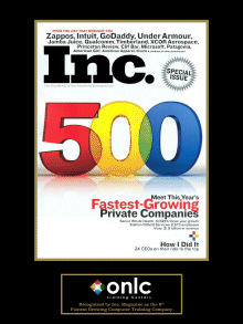 Inc. recognizes ONLC as fast growing training company