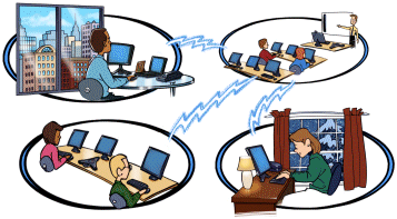 Attend class via RCI from your home, office or one of our locations