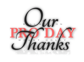 Our thanks over the years for supporting Mt. Holly Pro Day!