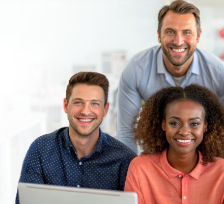 Photo: Team enjoying custom group training with ONLC.