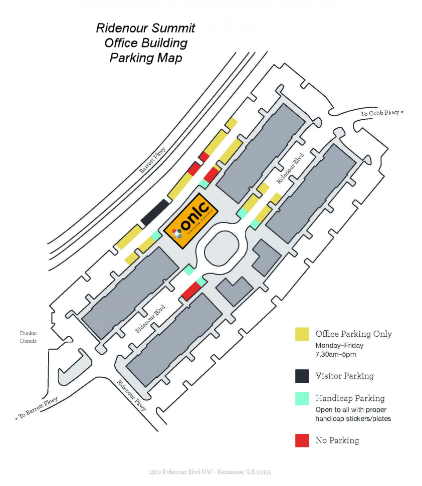 Parking map for Kennesaw, GA