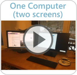 1 Computer, 2 Screens