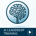 Illustration: Get targeted AI Leadership training to lead your team with AI technology!