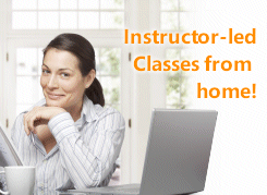 Same great instructor-led learning from home.
