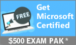 $500 value free with Microsoft certification training