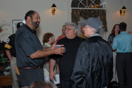 Franco Harris with JP Passalaqua and Mike Galie