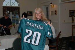 Brian Dawkins autographed Eagles jersey
