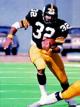 Franco Harris, #32 of the Pittsburgh Steelers