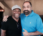 Pete Shaw and Franco Harris at charity outing